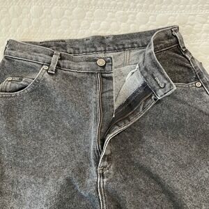 Lee Riders Womens Gray Acid Wash Denim Jeans Size 14 Inseam‎ 25.5 High Rise
